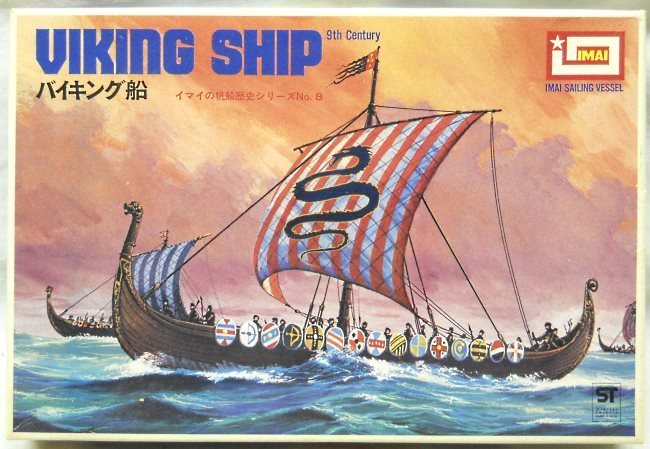 Imai Viking Ship 9th Century, B292 plastic model kit